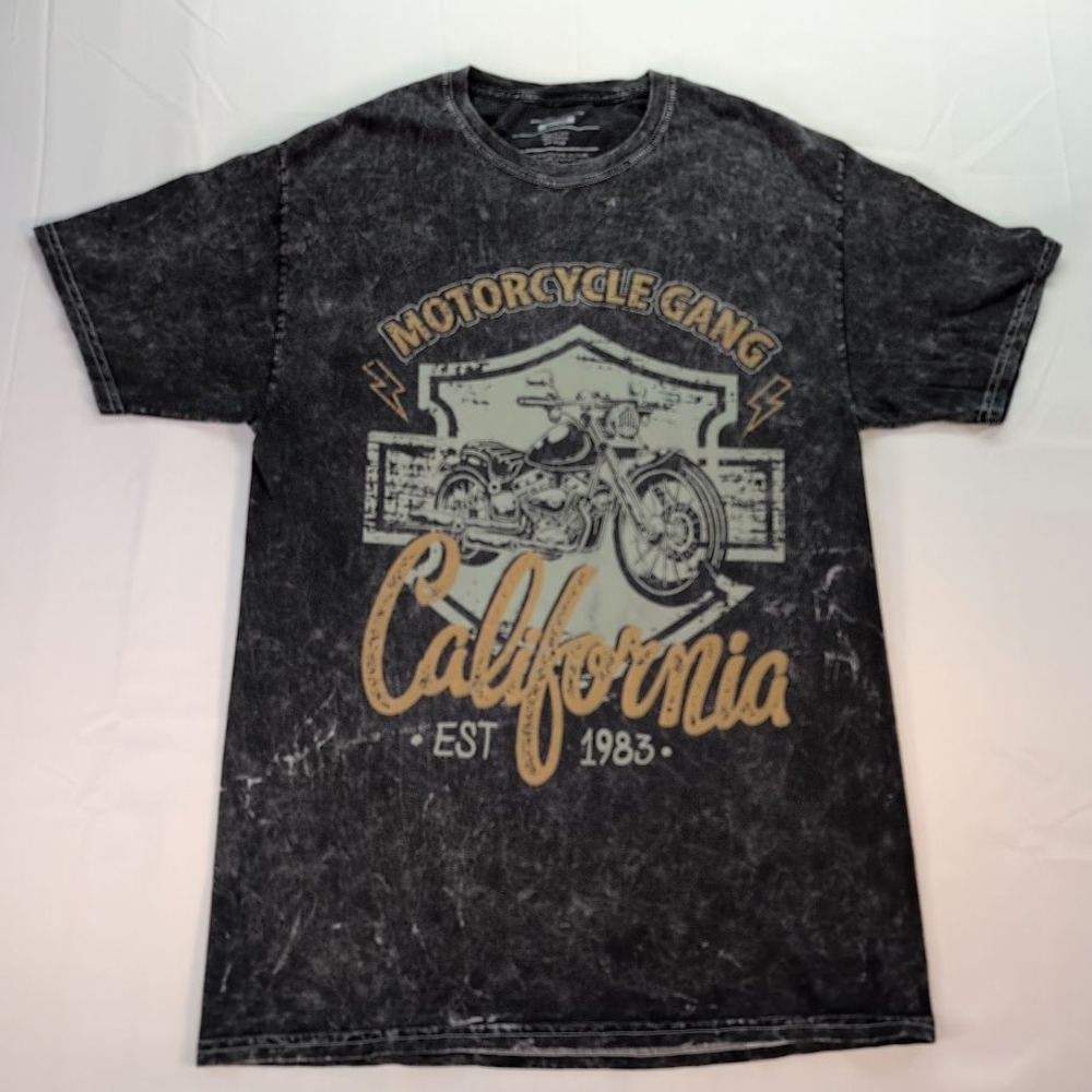 H3 Sportgear Shirt Mens Medium Motorcycle Gang California Acid Wash Tee